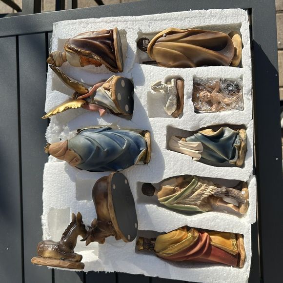 Christmas Nativity  W/ Kings & Shepherd Holy Family Shepherd Boy 34997 - Picture 6 of 10